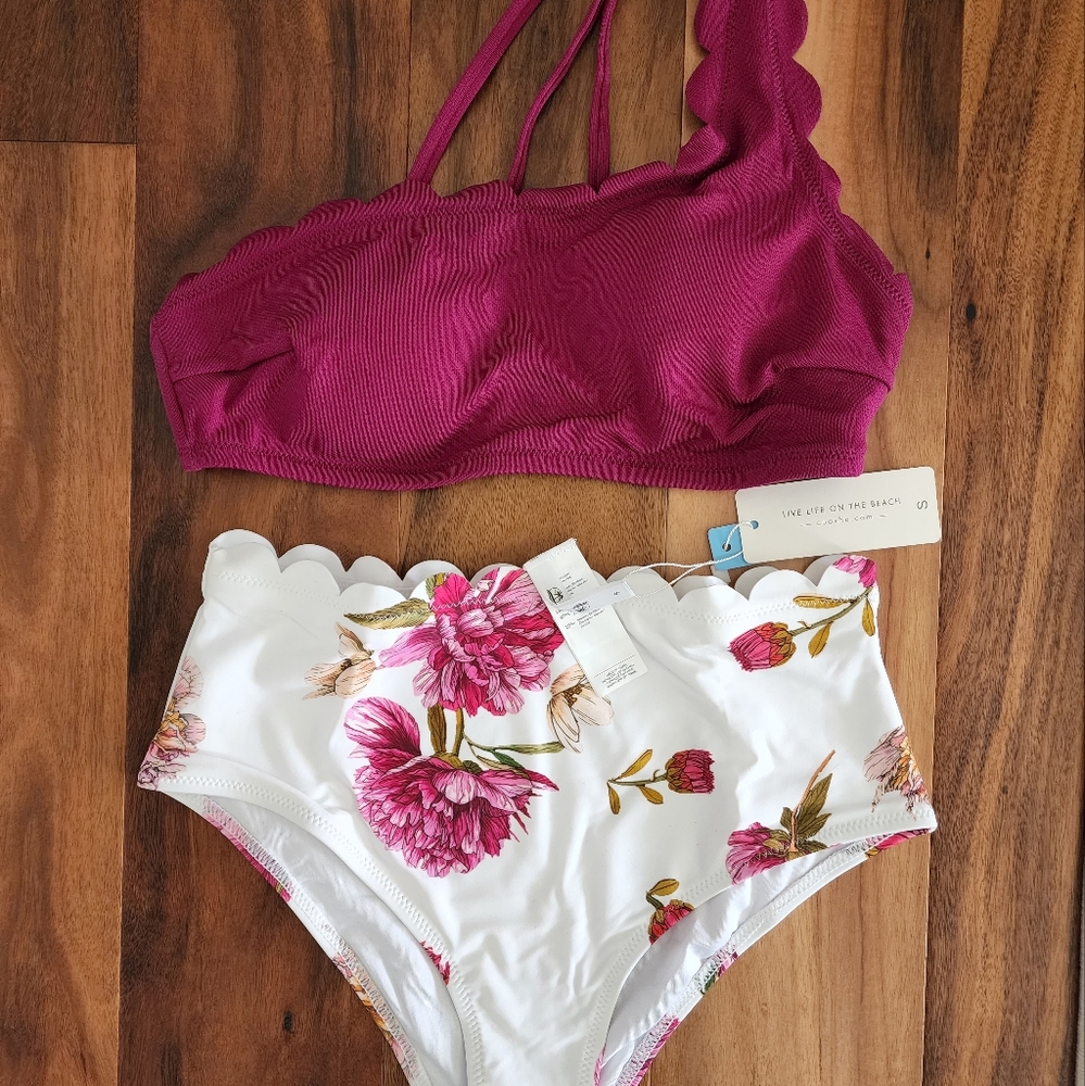 Cupshe Scalloped Bikini - NEW